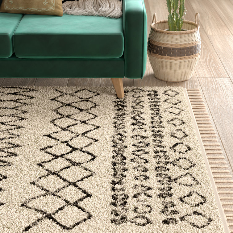 Mistana™ Calion Geometric Area Rug in Cream/Ivory & Reviews Wayfair